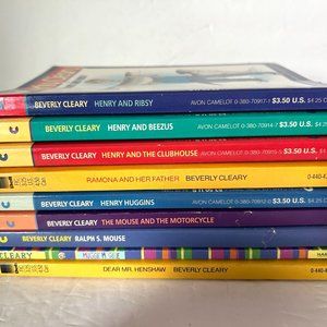 Beverly Cleary Paperback Book Lot of 9 Ramona Ralph Mouse Henry Huggins Maggie